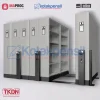 -Mobile File ALBA MF AUM 202 tampak depan -Sistem Roll O Pack mekanik ALBA -Konfigurasi mobile file gandeng 2 baris -Detail rak dan finishing epoxy powder coating