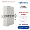 Locker Besi 12 Pintu ALBA LC-12 Latch Lock System Lemari Loker
