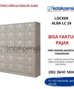 Locker Besi 24 Pintu ALBA LC 24 Swings Door Lemari Loker