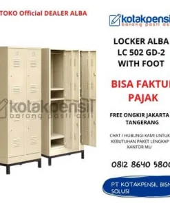Locker Besi 4 Pintu ALBA LC 502 GD-2 With Foot Lemari Loker